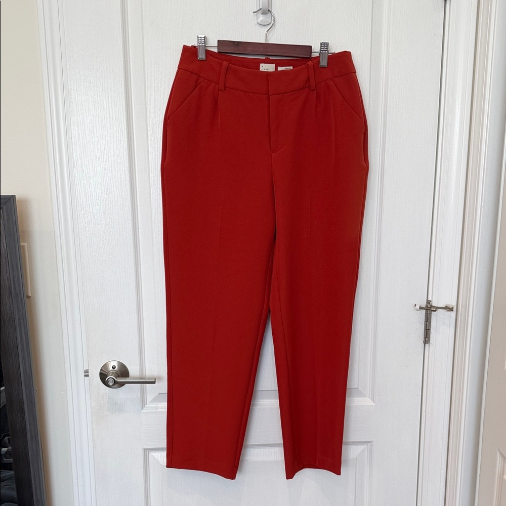 A New Day Rust Trousers- high waist - petite